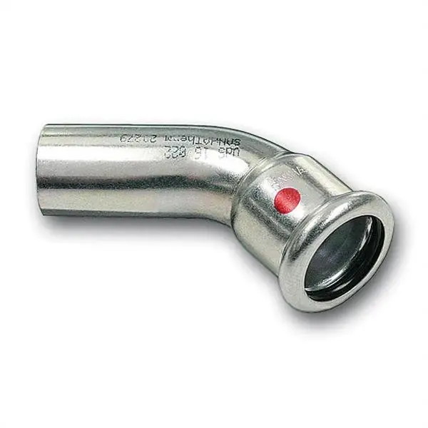 SANHA-THERM szénacél 45° ív 22mm KB Azonnali szállítás