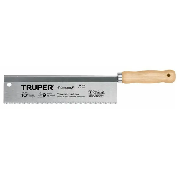 TRUPER STCX-10 Illesztő fűrész, 25 cm, 9 TPI (18164) Csak ma