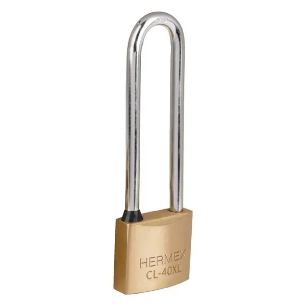 HERMEX CL-40XL Hosszú szárú sárgaréz lakat, 40 mm, 2 kulcs (43441) Ajánlat