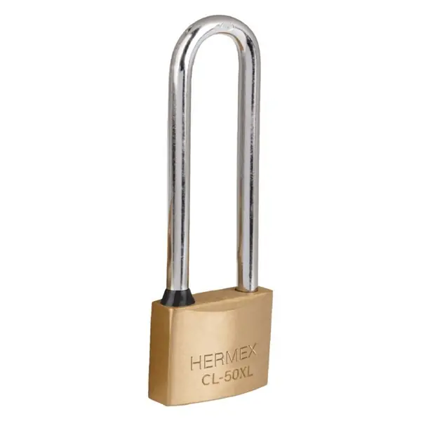 HERMEX CL-50XL Hosszú szárú sárgaréz lakat, 50 mm, 2 kulcs (43442) Vedd meg most