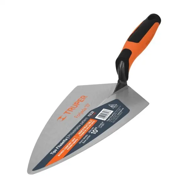 TRUPER CT-10B Hegyes kovácsolt kőműves kanál ComfortGrip markolattal, 25 cm (11232) Árcsökkenés