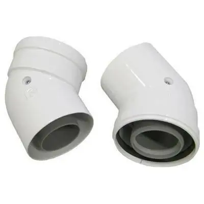 Outlet Ariston ALU/ALU 80/125 könyök 45° (2db) (3318037)