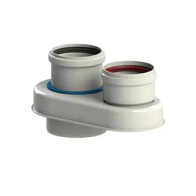 Bestseller Tricox PPs/Alu 60/100 - 2 x 80mm osztó adapter (PAD5020)
