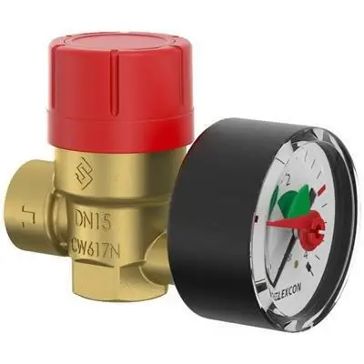 Flamco biztonsági szelep+manométer 1/2" 3 bar (27683) Szezonális akció