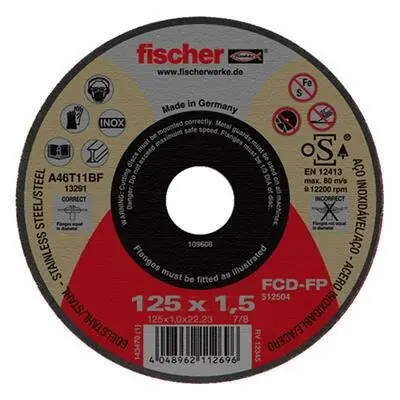 Gyors szállítás Fischer vágókorong FCD 115x1,0INOX