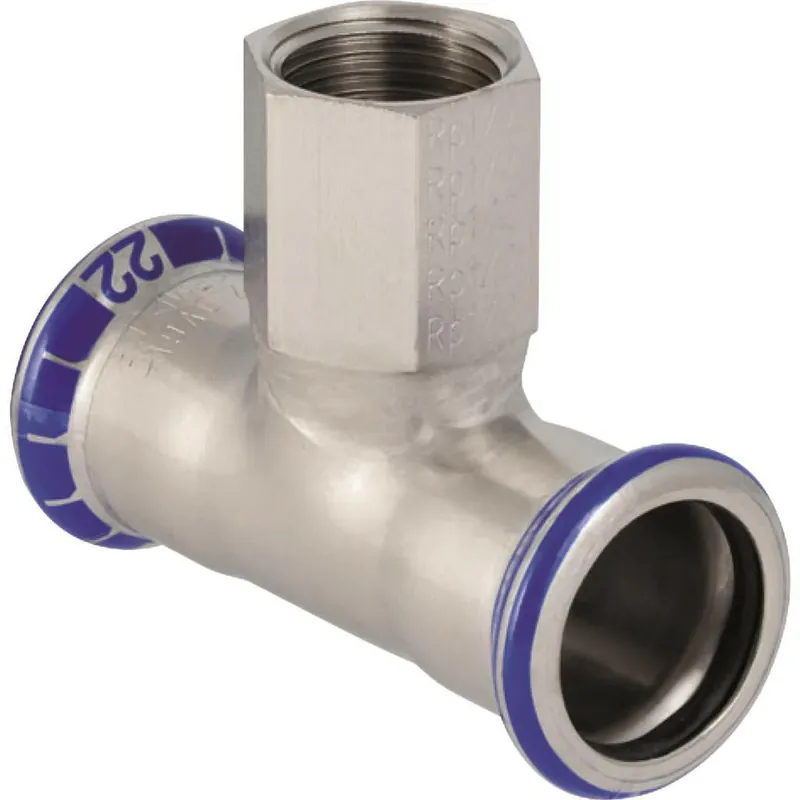 Mapress Inox T-idom belső menetes 22-1/2"-22 Bestseller