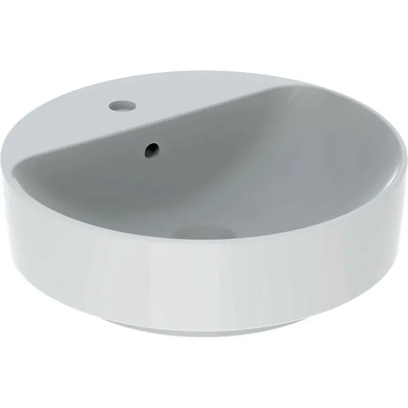 Geberit Variform pultra ültethető mosdó, kerek, túlfolyóval 45cm fehér (500.769.01.2) Biztonságos fizetés