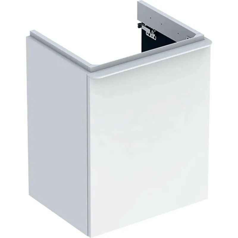 Geberit Smyle Square alsó szekrény kézmosóhoz, jobbos ajtó, 44.2x61.7x35.6cm, magasfényű lakkozott fehér (500.350.00.1) Árengedmény