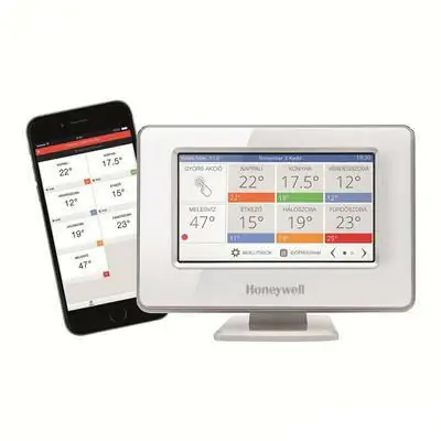Honeywell Evocolor WIFI magyar szett ATC928WiFi + BDR + asztali állvány Kiárusítás