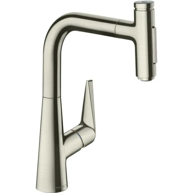 Alacsony ár Hansgrohe Talis Select M51 konyhai csaptelep 220 kihúzható kifolyó (M5117), rozsdamentes acél hatású (73868800)
