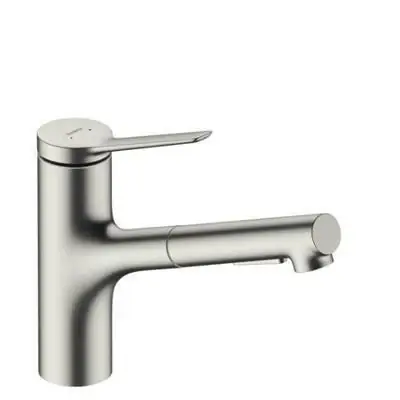 Kihagyhatatlan ajánlat Hansgrohe Zesis M33 konyhai csaptelep 150, kihúzható kifolyó, 2jet, sBox, rozsdamentes acél hatású ( 74803800 )