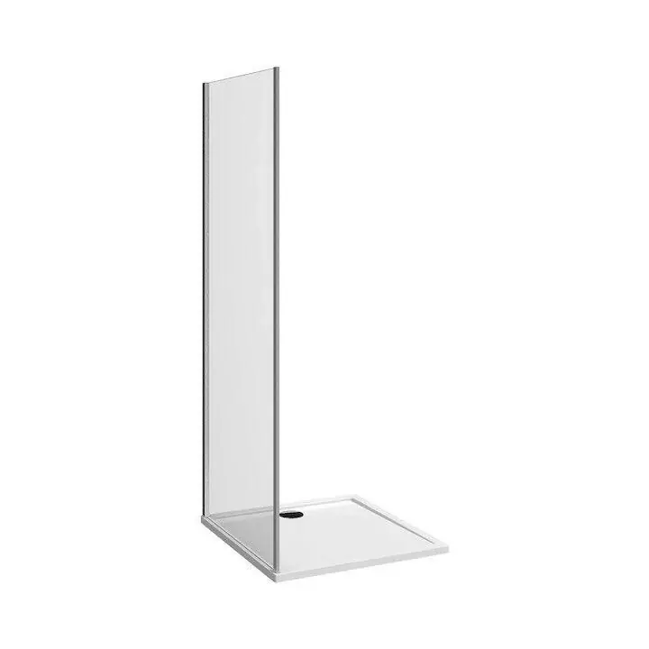 Szezonális akció Jika Nion 100 fix zuhanyfal, ezüst/átlátszó üveg, 98x195 cm ( H2972N30026681 )