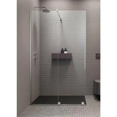 Prémium Radaway Furo Walk-in 140 B zuhanyfal, átlátszó, balos (cikkszám: 10106738-01-01L)