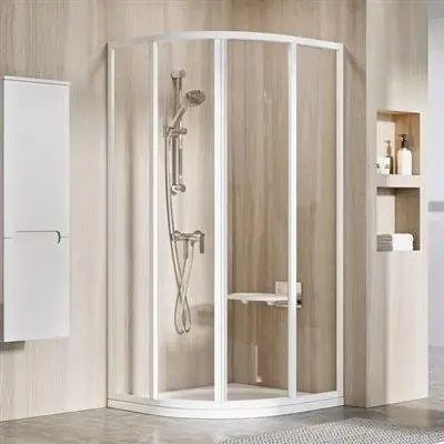 Biztonságos fizetés Ravak SKCP4-80 195 zuhanykabin, fehér+Transparent üveg ( 3114O102Z1 )