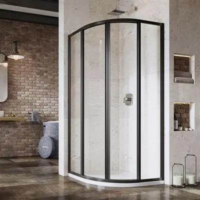 Azonnal elérhető Ravak SKCP4-90 195 zuhanykabin, fekete +Transparent ( 3117O302Z1 )
