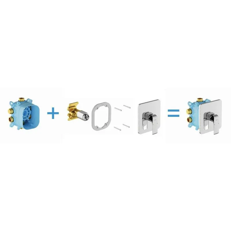 Gyors kiszállítás Ravak Flat falba süllyesztett csaptelep váltó nélkül (KIZÁRÓLAG R-box Varival), FL 066.00 (X070124)