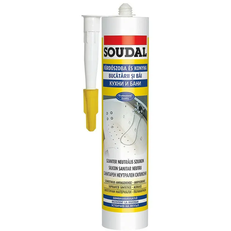 Szuper ajánlat Soudal szaniter szilikon neutrális fehér 300ml
