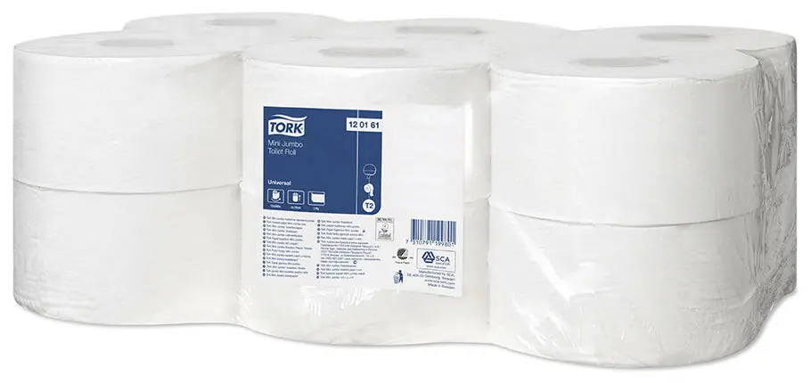 Korlátozott ajánlat Tork Universal Jumbo Mini WC-papír tekercses T2 (120161)