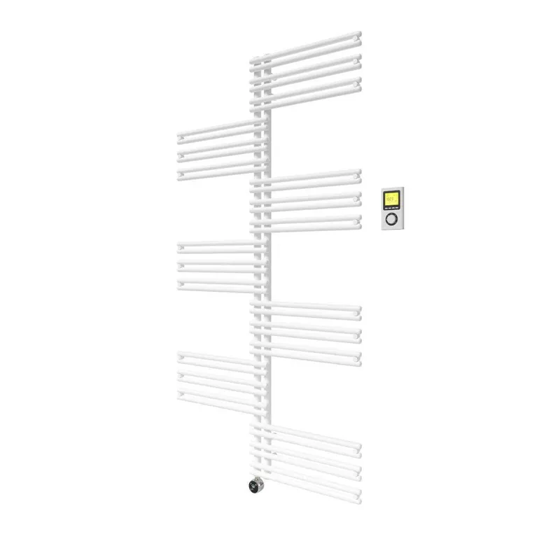 Vogel&Noot Figuresse Twist Electric 910x1674 matt antracitszürke törölközőszárítós radiátor (FLSM016709000N0S0022) Prémium