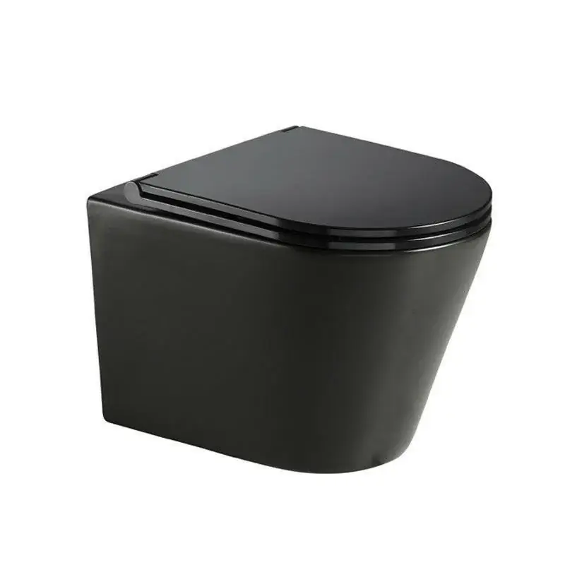 Árengedmény Wellis Clement Black fali Rimless WC, matt fekete, 36x51,7x35,7 cm (WF00070)