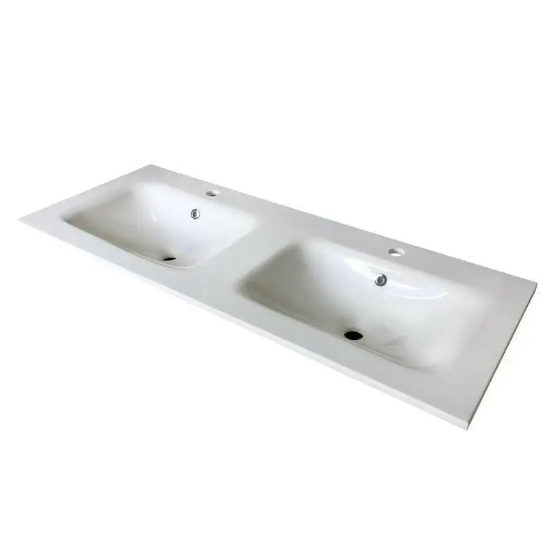 Wellis Almeria dupla műmárvány mosdó, 121x46x1,8/16 cm (WB00347) Kiárusítás