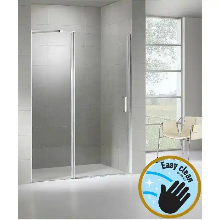 Wellis Pure 90 nyílóajtós zuhanyfal. easy cleannel, 90x190cm ( WC00519 ) Expressz szállítás