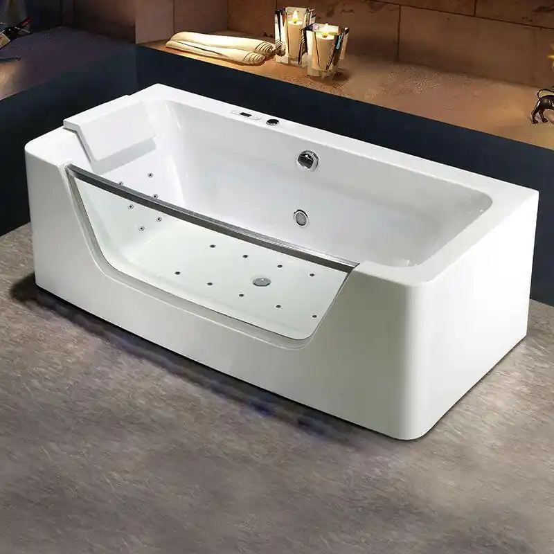 Árengedmény Wellis Rhone E-Drive™, hidromasszázs kád, csaptelep nélkül, 170x85x58 cm (WK00139)