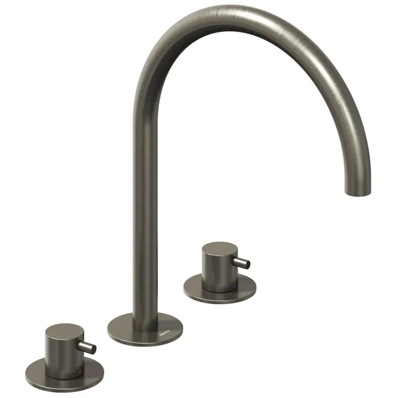 Biztonságos fizetés Ravak Espirit mosdócsaptelep 3 furatos 270 mm, álló, leeresztő nélkül, grafit (X070312)