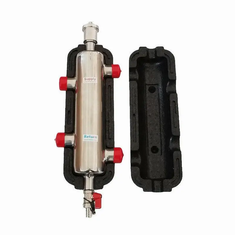 Legkelendőbb Install Xchange Hidraulikus váltó 5/4" - D102 inox 9000l/h (légtelenítővel,kazántöltővel,szigetelt)