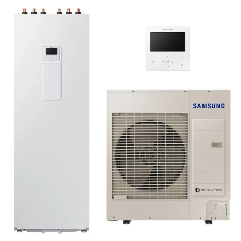 Samsung Mono ClimateHub R32 hőszivattyú 8 kW + 200l-es tartály + vezetékes szabályzó, 1 fázis (MCH-R32-8-1-1) Korlátozott ajánlat