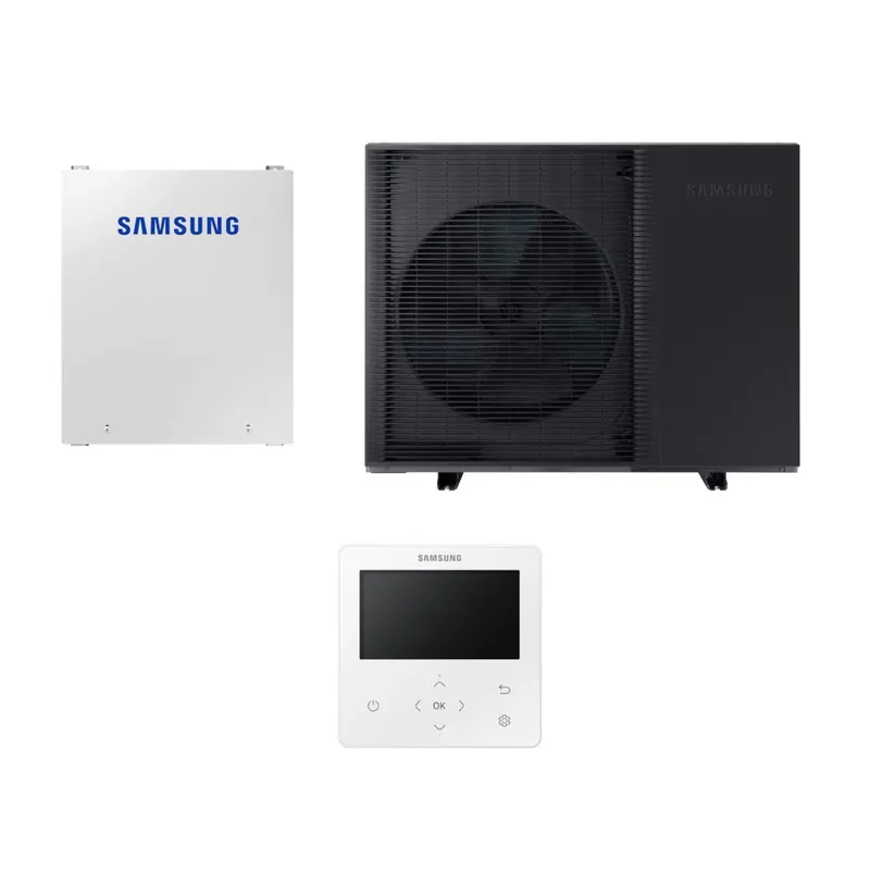 Samsung Mono HT Quiet R32 hőszivattyú 14 kW + vezérlő szett (szelepvezérlő + szabályzó), 1 fázis (MQ-R32-14-0-1) Szezonális akció