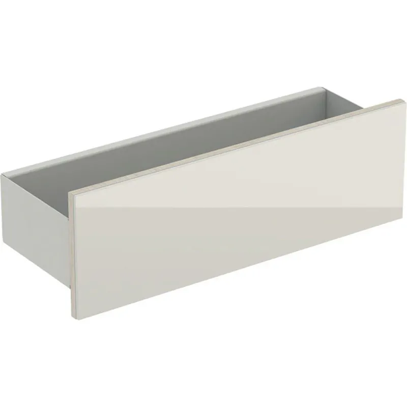 Geberit Acanto fali polc, 45x14.8x15.9cm, porszórt matt homokszürke/fényes homokszürke üveg (500.617.JL.2) Kihagyhatatlan ajánlat