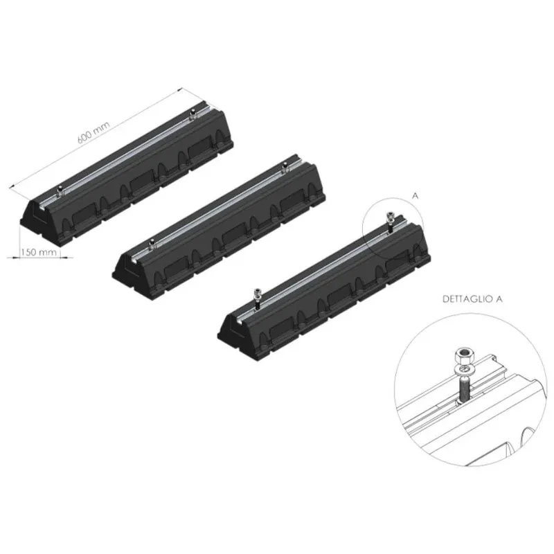 Immergas rezgéscsillapító talp 600x1400 mm, (3 db) (3.032854) Népszerű