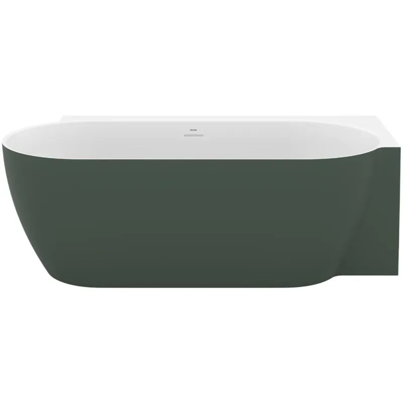 Ravak Freedom Corner II TEC R akrilkád 1750x860 grey green/fehér, fehér lefolyó Prémium