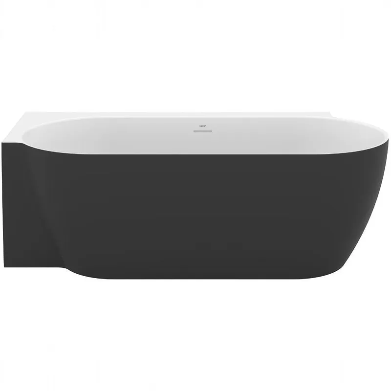 Újdonság Ravak Freedom Corner II TEC L akrilkád 1750x860 fekete/fehér, fekete lefolyó (RAVAK-CC91700000)