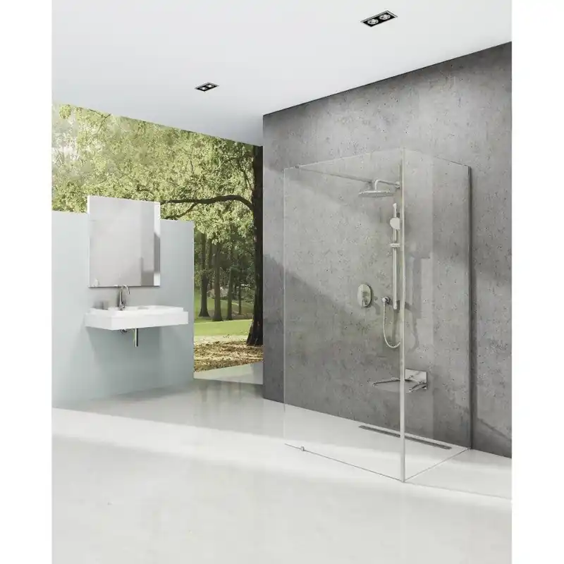 Kihagyhatatlan ajánlat Ravak Walk In Corner szett - 110/80 zuhanykabin krómhatású+transparent, 1 merevítővel (GW1CD4C0SZ1)