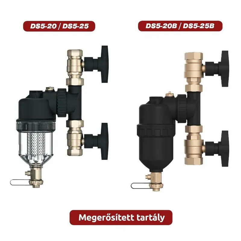 COMPUTHERM DS5-25B mágneses iszapleválasztó 1", átlátszó tartály (DS5-25B) Ne maradj le