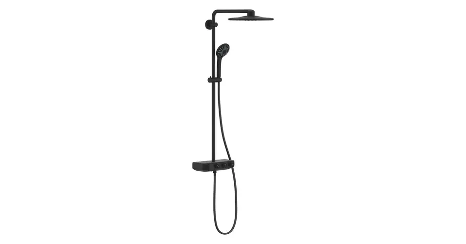 Szuper akció GROHE Euphoria SmartControl System 310 Duo termosztátos zuhanyrendszer falra szerelésre, phantom black