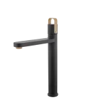 Biztonságos fizetés STROHM TEKA Lavi mosdó csaptelep XL, fekete/Amazonas tölgy