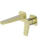 Vedd meg most KFA ARMATURA Malaga falsík alá építhető mosdó csaptelep, szálcsiszolt light gold