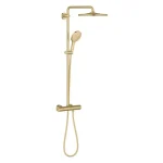 Legnépszerűbb GROHE Rainshower SmartActive 310 termosztátos zuhanyrendszer falfa szerelésre, brushed cool sunrise