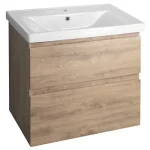 AQUALINE Altair mosdótartó szekrény, 67×60×45 cm, emporio tölgy Biztonságos fizetés
