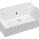 Gyors kiszállítás AQUALINE Sistema kerámia mosdó, pultra vagy falra szerelhető, 60×42 cm