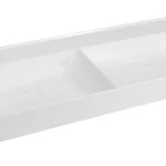 Outlet SAPHO Godiva öntöttmárvány mosdó, csaplyuk nélkül, 119×44 cm