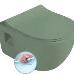 Exkluzív ajánlat SAPHO Brilla Rimless fali WC, matt zöld