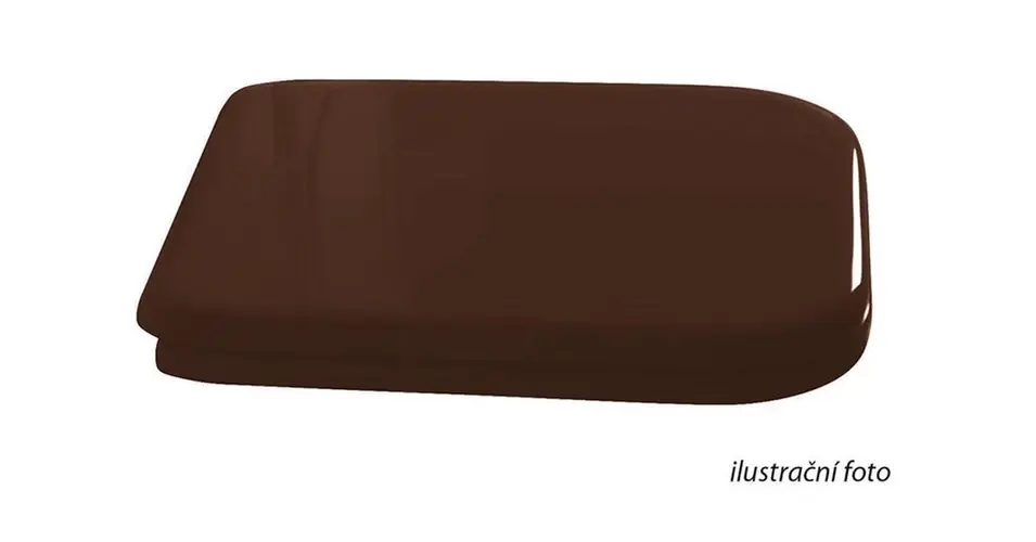 Akció KERASAN Waldorf WC-ülőke, Soft Close, dió/bronz pánt, tömör fa