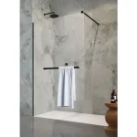 RADAWAY Modo New Black II Walk-in zuhanyfal törölközőtartóval Szuper akció