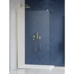 Újdonság RADAWAY Modo New Brushed Gold II Walk-in zuhanyfal