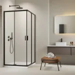 H2O Comfort Black D szögletes zuhanykabin Biztonságos fizetés