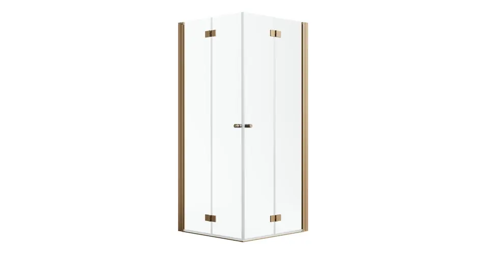 RADAWAY Nes Brushed Copper KDD-B szögletes szálcsiszolt réz zuhanykabin (1 oldal) Akció